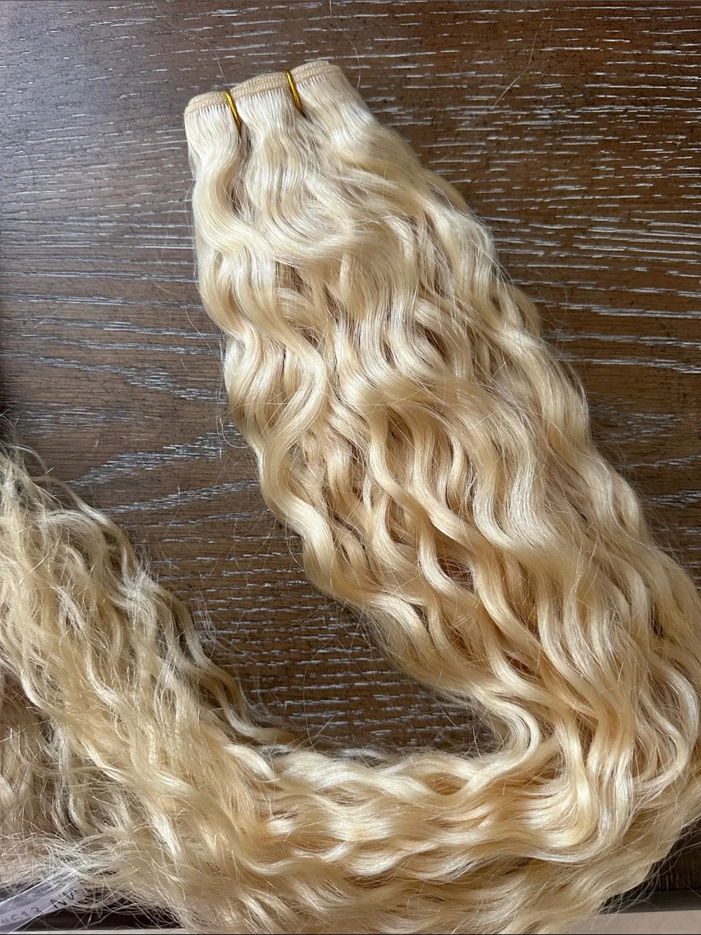 Blonde Wavy Hair Extensions 22 inch 200g- Natural Blonde